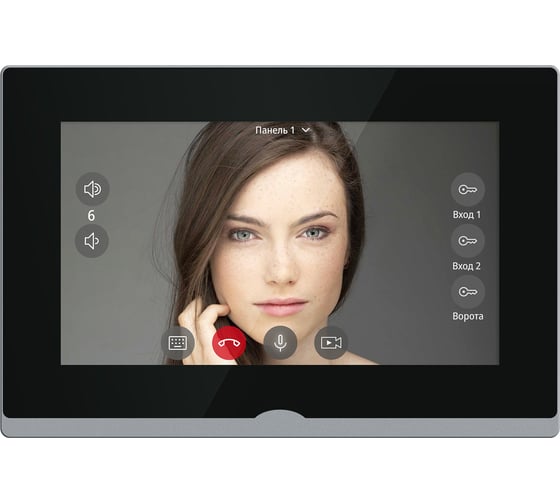 IP-видеодомофон Novihome Novicam IMPULSE 7 IP WIFI BLACK. Touch screen 7. Поддержка 10 панелей, 8 камер, 8 датчиков, 9 доп.домофонов. Запись фото/видео. Приложение Smart Life. W 4051