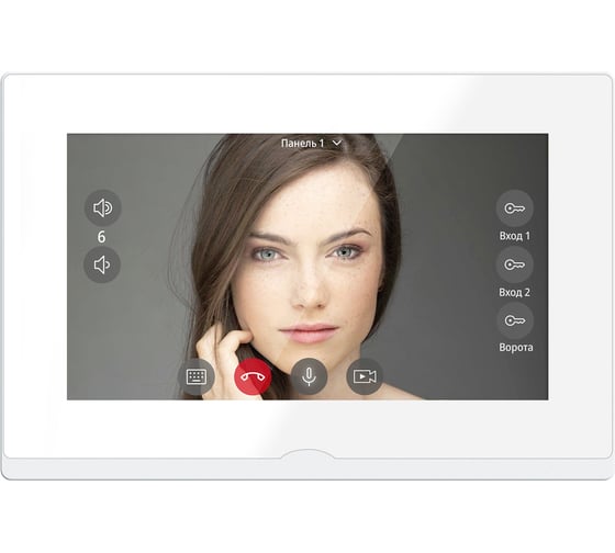 IP-видеодомофон Novihome Novicam IMPULSE 7 IP WIFI WHITE. Touch screen 7. Поддержка 10 панелей, 8 камер, 8 датчиков, 9 доп.домофонов. Запись фото/видео. Приложение Smart Life. W 4050