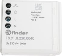 Детектор движения Finder, установка в монт. коробке, выход 1no 200вт 230в ас, питан, 189182300040