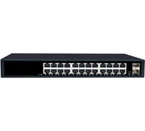 Коммутатор неуправляемый NETLAN 24_10/100/1000Мбит/с PoE (af/at), 2_1000Мб/с SFP NLS-1226P