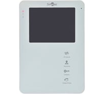 Монитор видеодомофона Smartec ST-MS204M-WT 4 с памятью, белый smkd0290