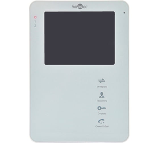 Монитор видеодомофона Smartec ST-MS204M-WT 4 с памятью, белый smkd0290
