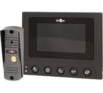 Комплект Smartec ST-MS604S-BK черный монитор видеодомофона 4 и панель вызова 600ТВЛ smkd0694