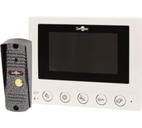 Комплект Smartec ST-MS604S-WT белый монитор видеодомофона 4 и панель вызова 600ТВЛ smkd0694.1