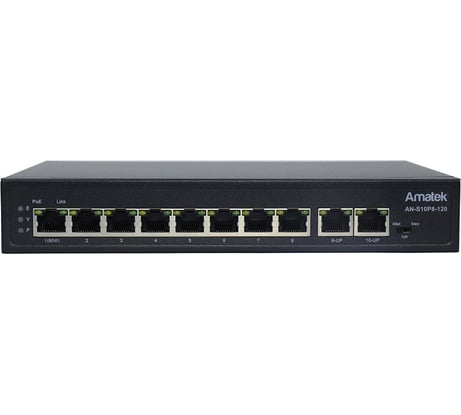 Коммутатор PoE Amatek AN-S10P8-120 v2 7000549