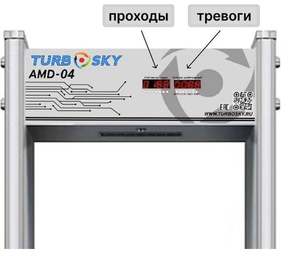 Арочный металлодетектор Turbosky AMD-04 716