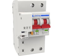 Умный двухполюсной автоматический выключатель Sibling Powerswitch-A16 2 00-00012414