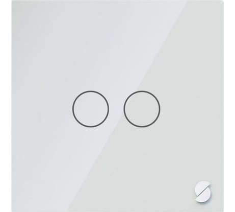 Умный двухклавишный выключатель Sibling белый Powerlight-WS2W 00-00003068