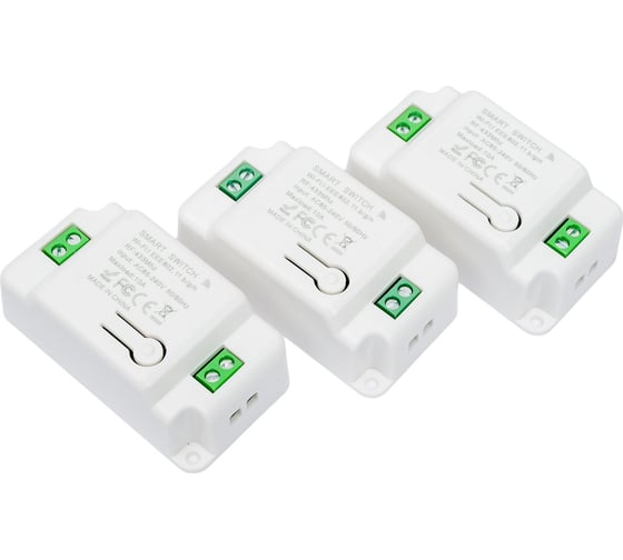 Умный беспроводной выключатель Sibling чёрный 3 клавиши Powerlight-M3 00-00003357