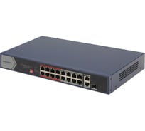 Коммутатор HIKVISION DS-3E0318P-E/M(C) 17x100Мбит/с 1SFP 16PoE+ 135W неуправляемый 1074289