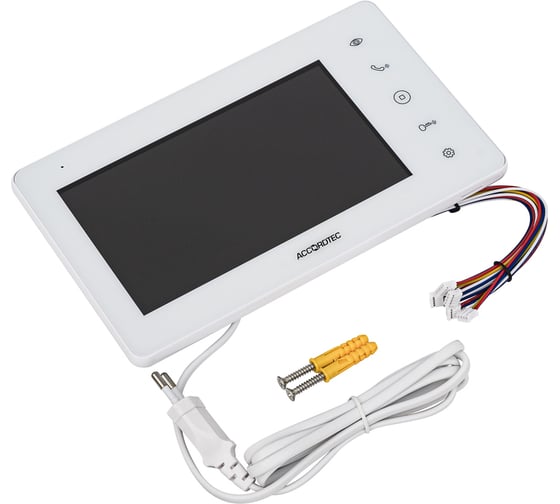 Видеодомофон ACCORDTEC AT-VDA752C/SD WH AT-05853