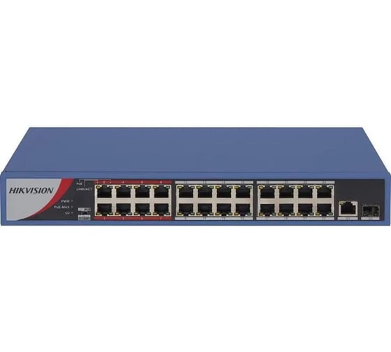 Коммутатор HIKVISION DS-3E0326P-E/M(C) (L2) 25x100Мбит/с 1SFP 24PoE 230W неуправляемый 1170701