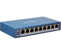 Коммутатор HIKVISION DS-3E1309P-EI/M 8x100Мбит/с 1x1Гбит/с 8PoE+ 110W управляемый 1501795