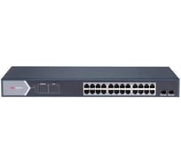 Коммутатор HIKVISION DS-3E1526P-SI 24x1Гбит/с 2SFP 24PoE+ 370W управляемый 1535370