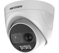 Камера с сиреной и LED подсветкой Hikvision до 20м DS-2CE72DFT-PIRXOF 3.6mm 2Мп уличная HD-TVI АВ5023951