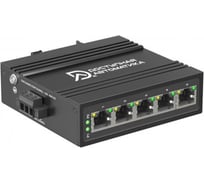 Коммутатор неуправляемый Доступная Автоматика 5 портов RJ45 100Мбит на DIN-рейку, двойное питание 12-58В DC DASW-205