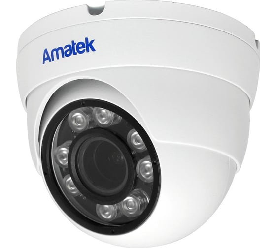 Видеокамера IP купольная Amatek AC-IDV503ZMSX (2.7-13.5) микр.+SD 7000992 1
