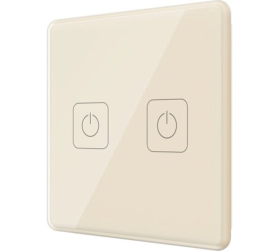 Панель управления двухкнопочная Rubetek PRO бежевый RL-3126/Bg 1