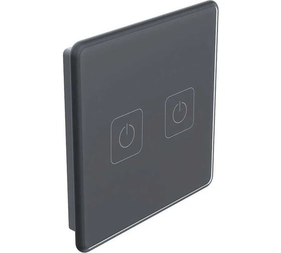Панель управления двухкнопочная Rubetek PRO антрацит RL-3126/А 1