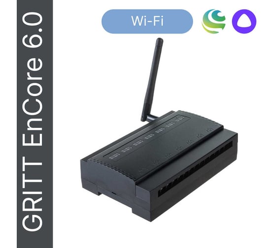 Умное реле GRITT 6 групп на Din-рейку EnCore 6.0WF 433 + WiFi работает с Алисой 32006