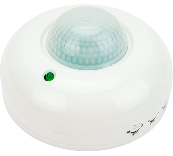 Датчик движения IN HOME инфракрасный ДД 020B 800Вт 360 гр.6м IP33 белый 4690612033860