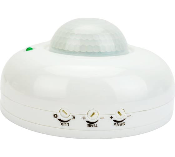 Датчик движения IN HOME инфракрасный ДД 020B 800Вт 360 гр.6м IP33 белый 4690612033860