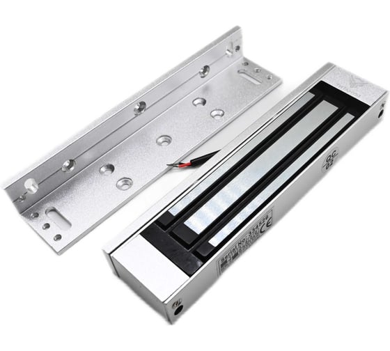 Замок электромагнитный Титанум ТМ-EML(F)-180 в комплекте прямая планка и L-образное крепление ЭТ000001889