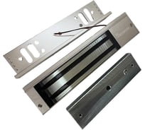 Замок электромагнитный Титанум ТМ-EML(F)-280L в комплекте прямая планка и L-образное крепление ЭТ000001890