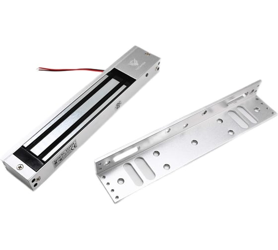 Замок электромагнитный Титанум ТМ-EML(F)-280L в комплекте прямая планка и L-образное крепление ЭТ000001890