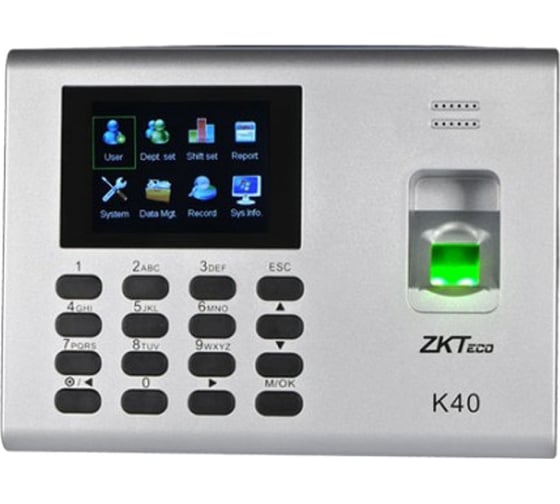 Биометрический терминал ZKTEco K40 8494 1