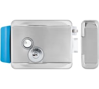 Электромеханический замок накладной универсальный Novicamу DL11 v, правление: ключ снаружи, кнопка с блокировкой ключом изнутри, разблокировка подачей питания; IP 4401