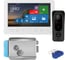 Комплект Novihome WHITE SURFACE 7 FHD KIT PLUS v., состоящий из 7 Full HD видеодомофона, вызывной панели со СКУД и электромеханического замка 4297 1