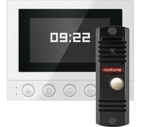 Комплект Novihome SIMPLE 4C KIT v.4551 состоящий из аналогового видеодомофона и вызывной панели 4451