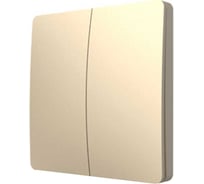 2-клавишный дистанционный выключатель GRITT Space золотистый, IP67, без реле 13008
