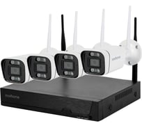 Комплект WIFI видеонаблюдения Novihome MIZAR 4-2 v, на 4 IP камеры, 2 Mp 4526