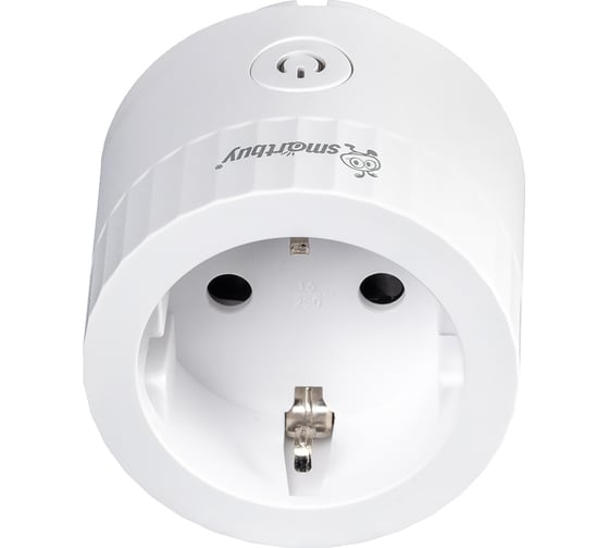 Умная розетка Smartbuy с Wi-Fi, Яндекс Алисой с контролем энерогопотребления, белая SBE-16-A12WFw-Z 1