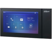 Монитор видеодомофона Dahua DH-VTH2421FB-P IP, 7 дюймовый, черный АД5023503