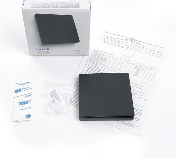 Одноклавишный беспроводной выключатель FERON TM81 SMART, 230V, 500W, черный 41722