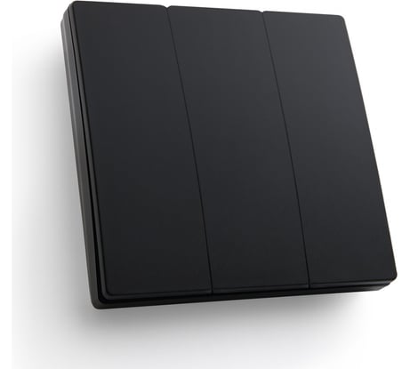 Трехклавишный беспроводной выключатель FERON TM83, 230V, 500W, черный 41724