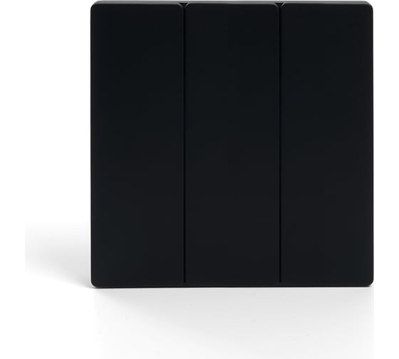 Трехклавишный беспроводной выключатель FERON TM83, 230V, 500W, черный 41724