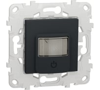 Датчик движения с выключателем Systeme Electric Unica New Антрацит 10А NU552554