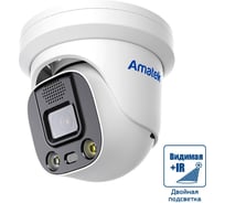 Видеокамера IP купольная Amatek AC-IDV512DA (3.6) с микроф., ИК+белый свет 7010906