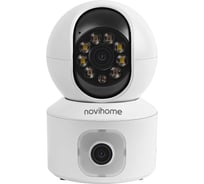 Камера видеонаблюдения Novihome Wi-Fi ALIA. 2 объектива, 3+3 Мп, ИК-подсветка, MicroSD, приложение Smart life M9504