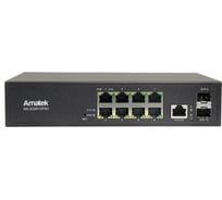 10 портовый управляемый коммутатор с PoE Amatek AN-SGM10P8D 7000985