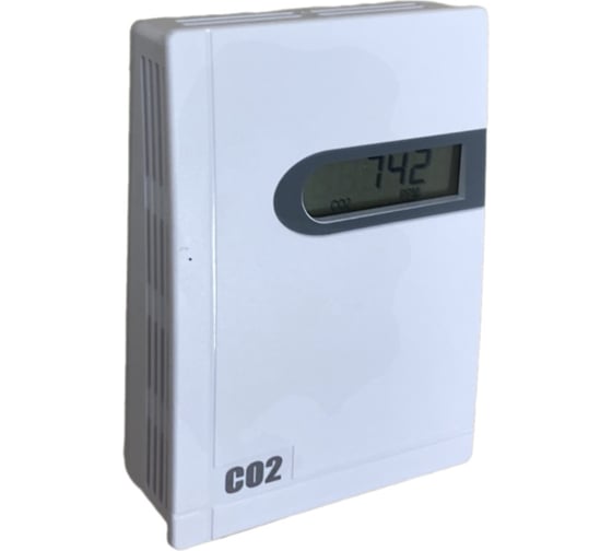 Датчик CO₂ комнатный Systeme Electric SystemeBMSSens, 0…10 В, ЖКЭ ~18…30 В/=18…30 В SRCDVD 1