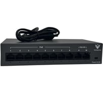 Коммутатор неуправляемый ТИТАНУМ TM082-02, 8 RJ45 10/100 Мбит/с PoE + 2 Uplink 10/100 Мбит/с (96 Вт), ЭТ-00000011