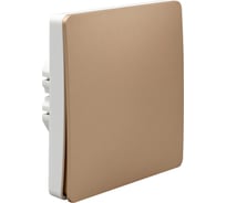 Беспроводной одноклавишный выключатель BOX с одноканальным реле, золотой/белый ESL2165-54