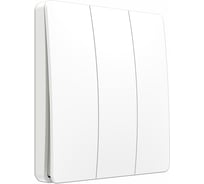 Беспроводной трехкнопочный кинетический выключатель BOX белый ES2354