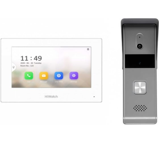 Комплект видеодомофона HIWATCH DS-D100HKWF