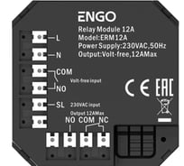 Модульное реле ENGO controls ZigBee 12A, сухой контакт EREL-12ZB